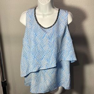 NWT juicy couture layered embellished blouse